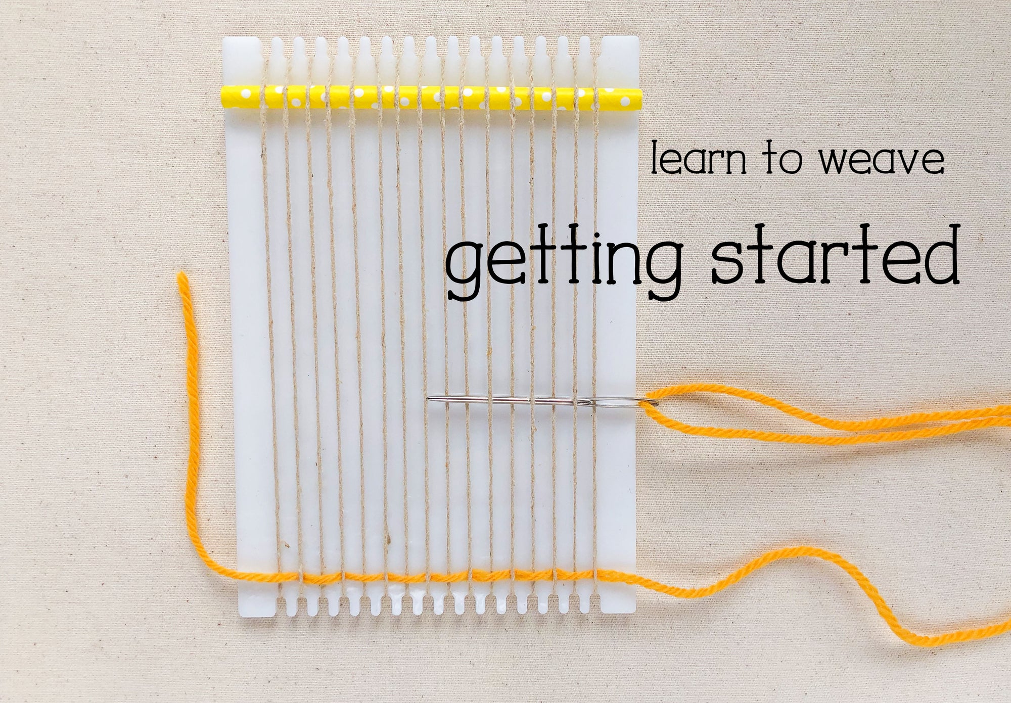 How to Begin Weaving on  a Little Loom