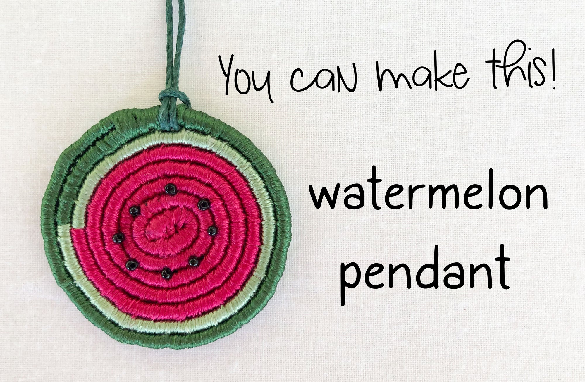 DIY Mini Watermelon Pendant