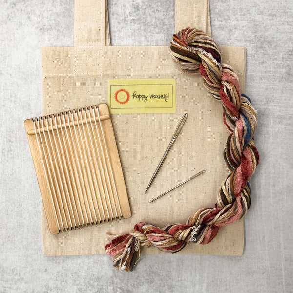 Tiny Wood Loom-Natural Colors - The Creativity Patch - Lucy Jennings