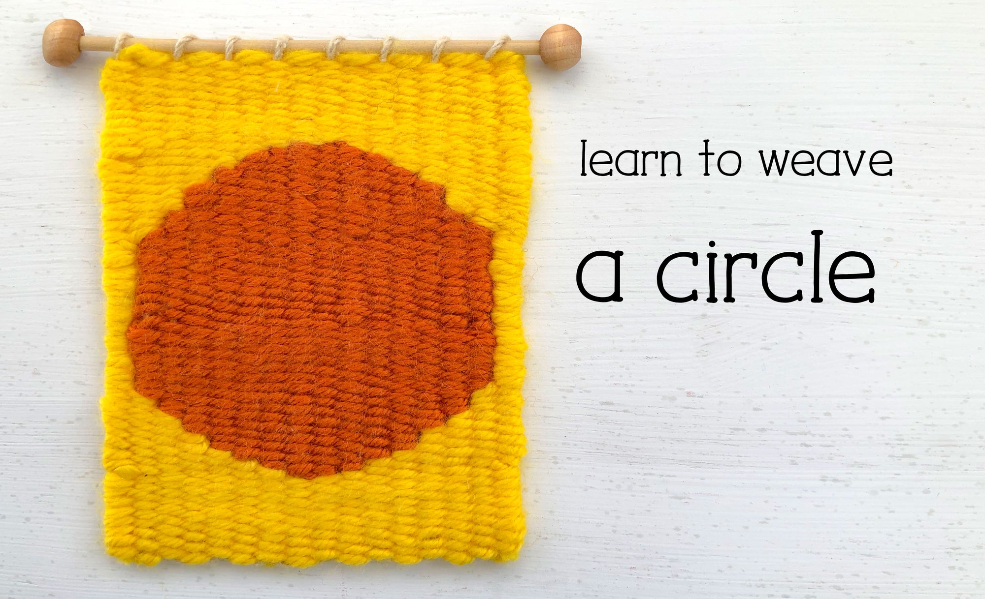 Learn to Weave a Circle on a Little Loom
