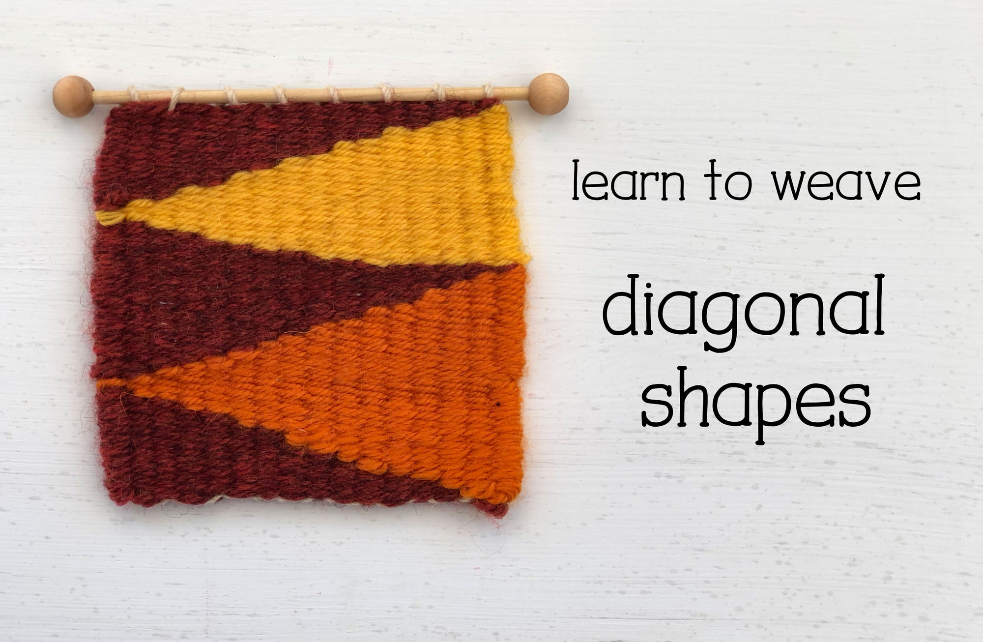 Learn to Weave Diagonals on a Little Loom