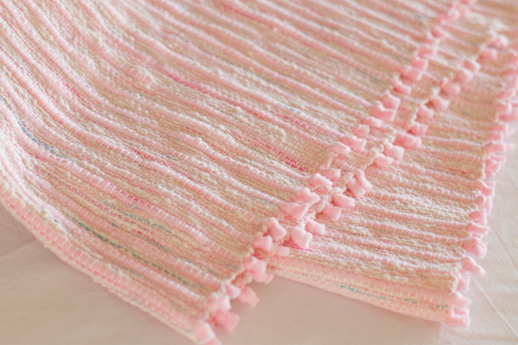Weaving with Fleecy Fabric