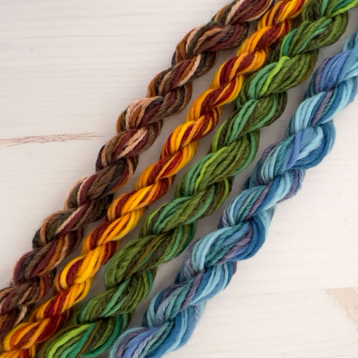 Weave the World - Mini Yarn Skeins - Colors of the Woodlands