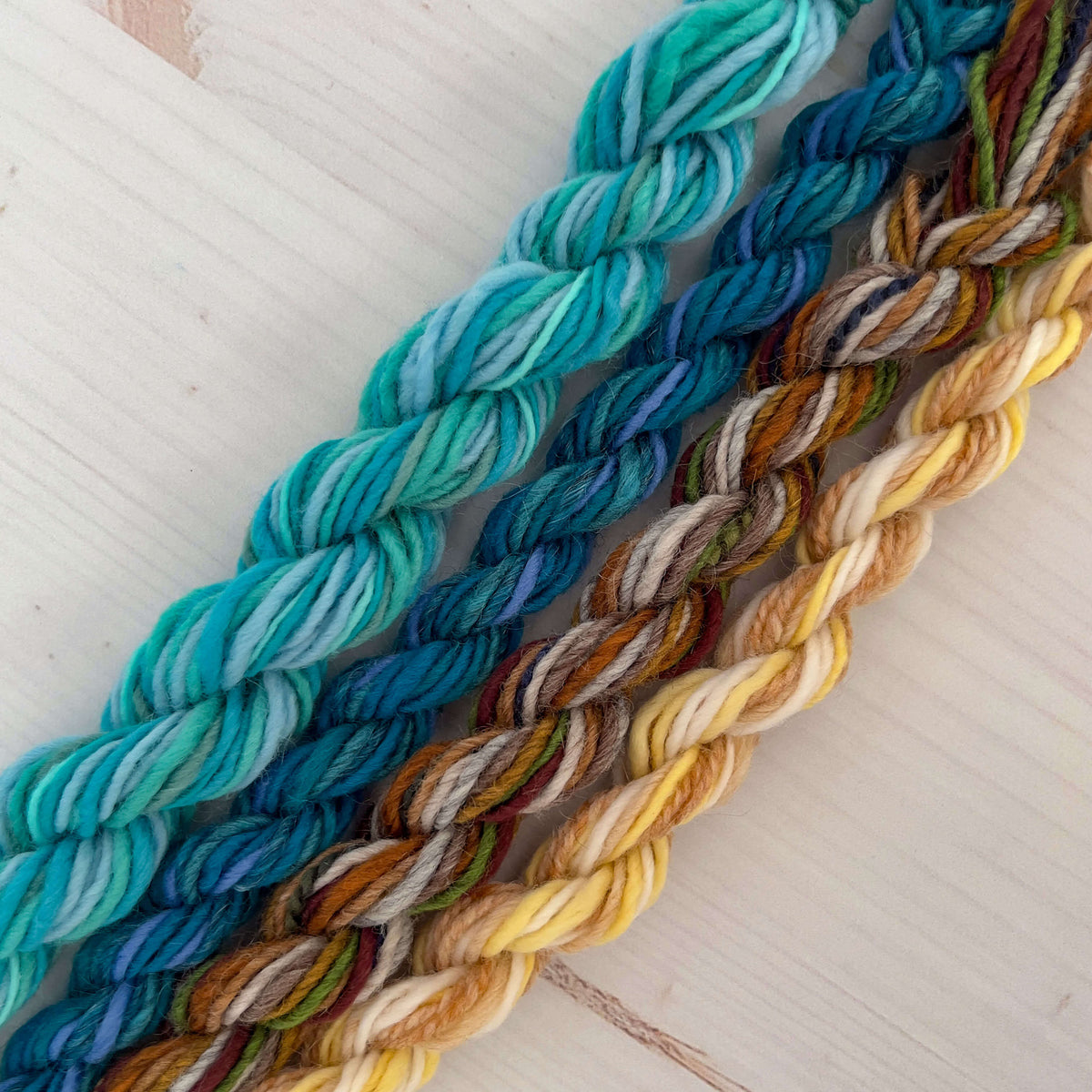 Weave the World - Mini Yarn Skeins- Colors of the Ocean