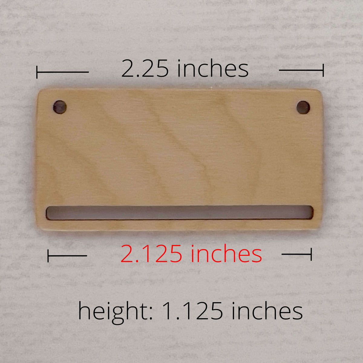 Wood Hanger for Tiny Tapestry - 2.25 Inches Wide