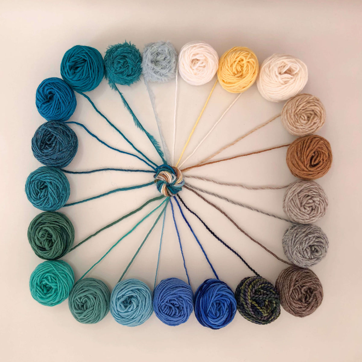 Wool Yarn Kit - Colors of the Ocean