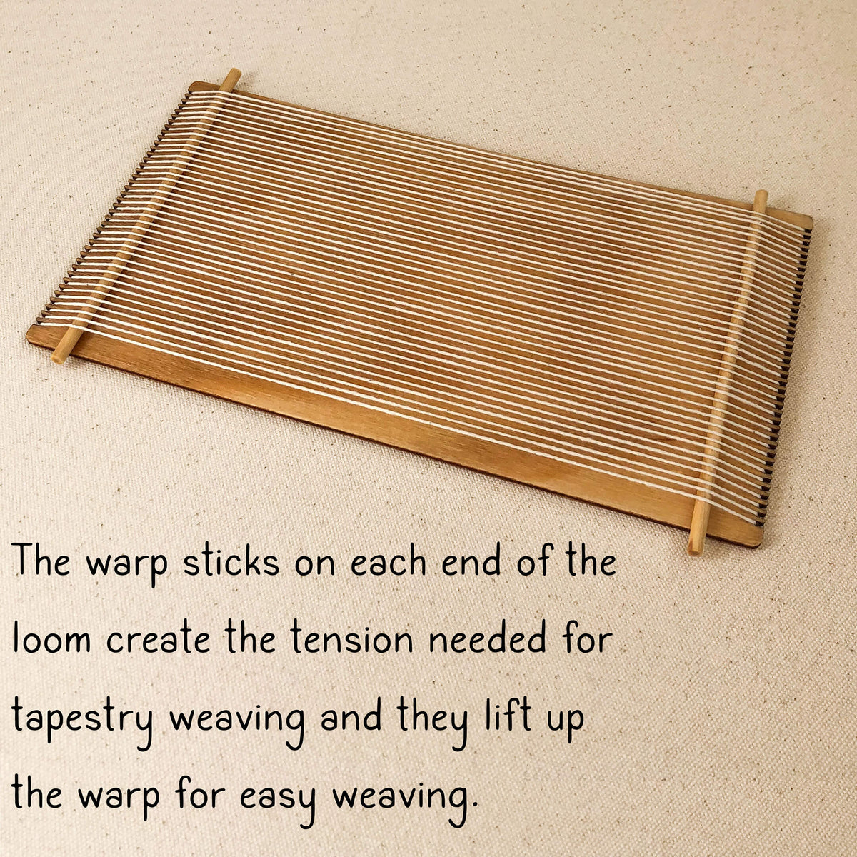 Wood Loom Weaving Kit - Alpaca Yarn  - Colors of Autumn