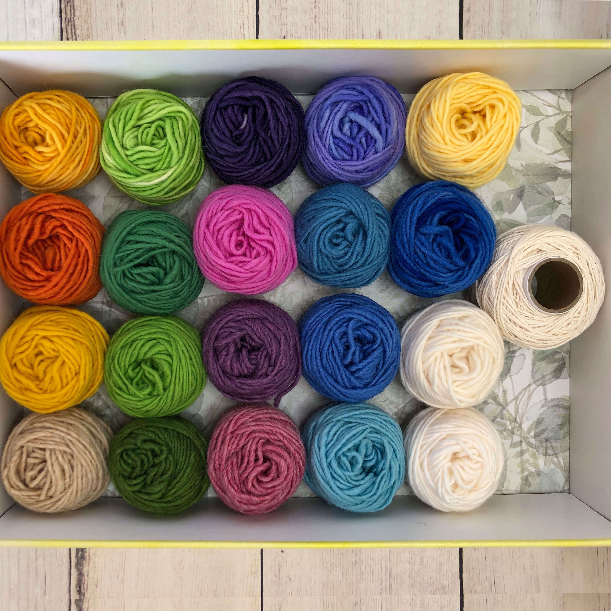 Wool Yarn Kit - Meadow Colors - The Creativity Patch - Lucy Jennings