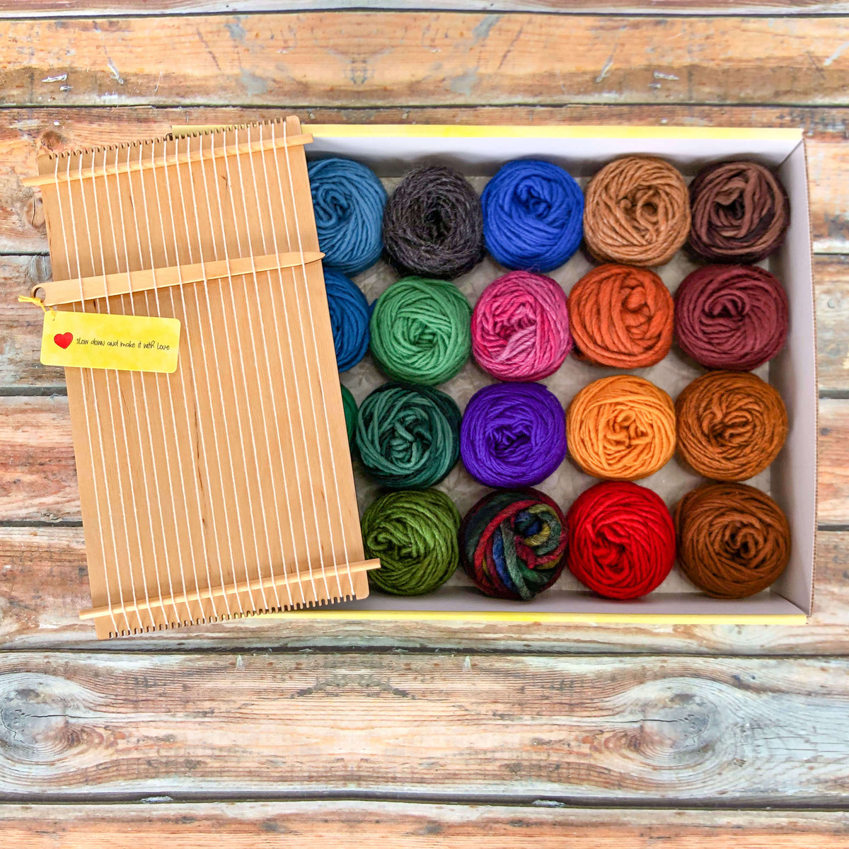 Wool Yarn Kit - Colors of the Rainforest