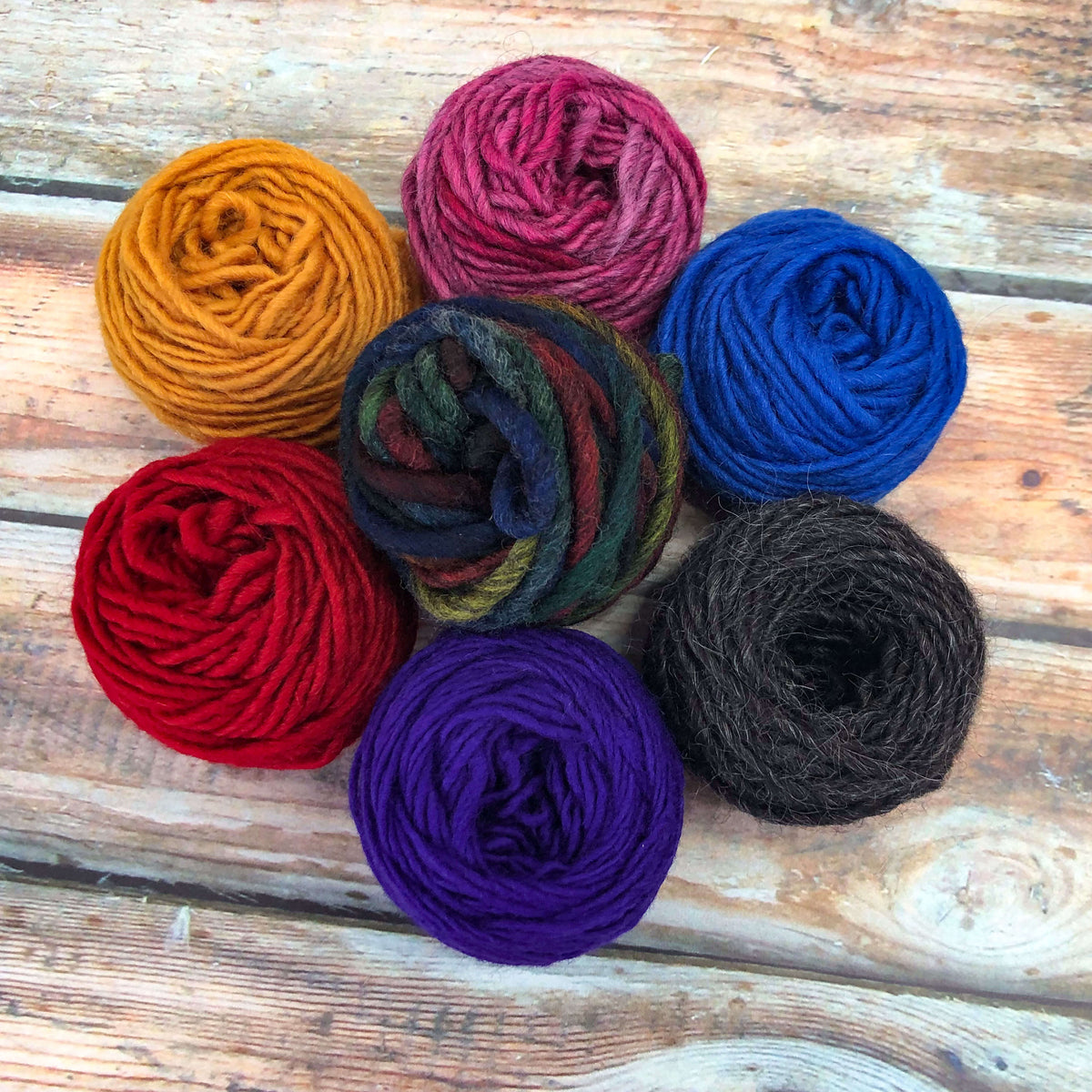 Wool Yarn Kit - Colors of the Rainforest