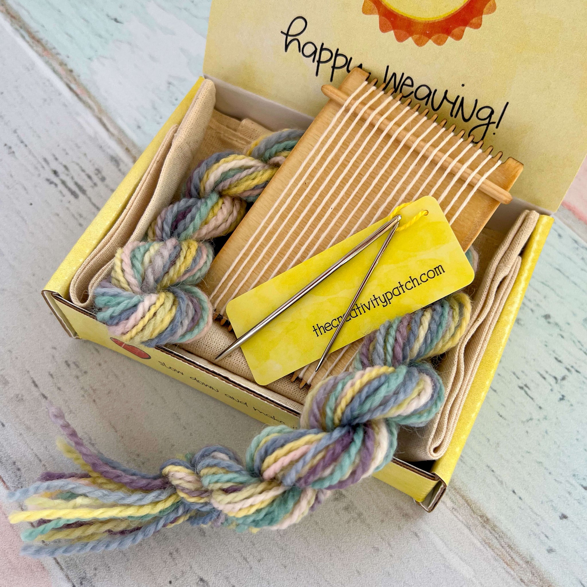 Tiny Wood Loom-Natural Colors - The Creativity Patch - Lucy Jennings