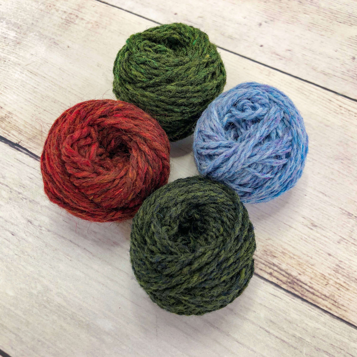 Wool Yarn Kit - Colors of the Woodlands